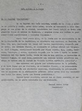 Carta homenajes a Azaña