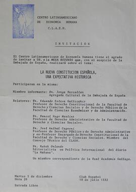 Invitación a Mesa Redonda