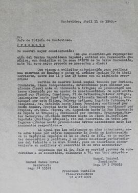 Solicitud acto
