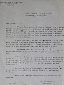 Carta al Presidente