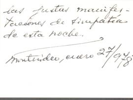 Reverso tarjeta Raúl Feijoó