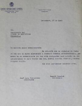 Reprsentantes designados para Asamblea