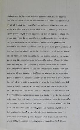Acta elecciones 7 diciembre 1952