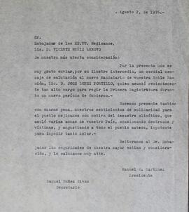 Saludos Presidente López Portillo