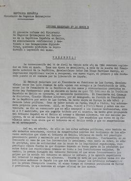 Informe reservado Nº 10