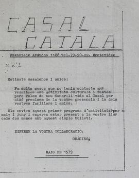 Casal Catala Programa festejos