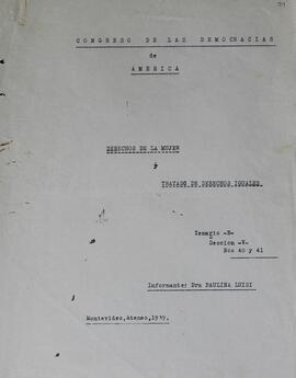 Derechos de la Mujer y tratado de Derechos Sexuales