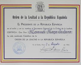 Diploma Maza Cardapa