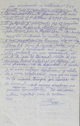 Carta con descargos
