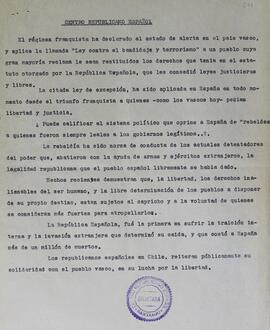 Sobre estado de alerta del País Vasco