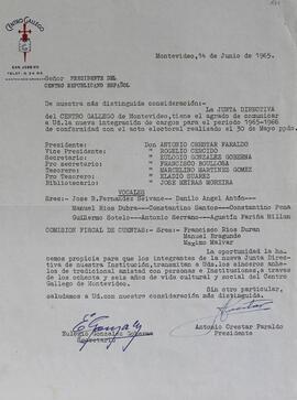 Nuevas autoridades 1965/66