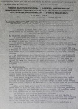 Premier report pour 1947