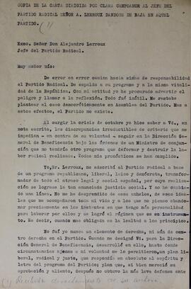 Carta de Clara Campoamor