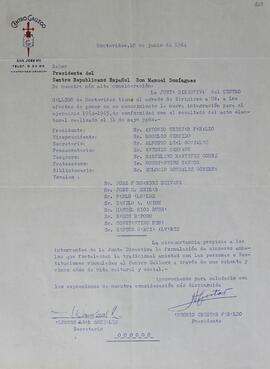 Nuevas autoridades 1964/65