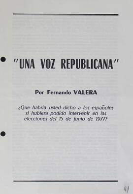 Una voz republicana