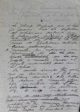 Carta al Presidente