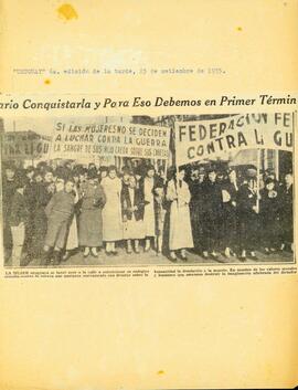 Acto contra la guerra de Etiopía