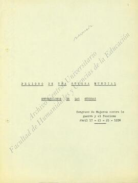 Peligro de una Guerra Mundial