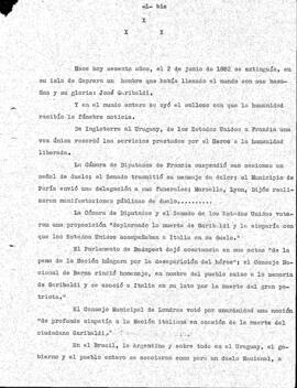 En el aniversario de la muerte de Garibaldi