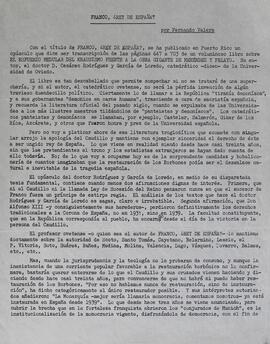 Artículo de Fernando Valera