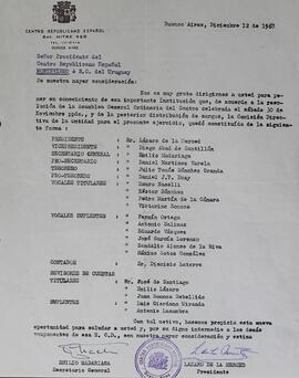 Nomina de autoridades del CRE Bs As