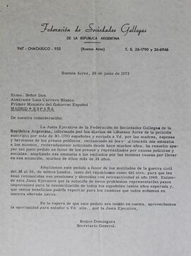 Carta petitorio para liberación de presos