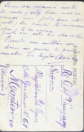 Reverso Tarjeta Postal Sevilla