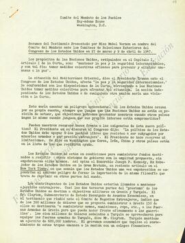 Resumen del testimonio presentado por Miss Mabel Vernon