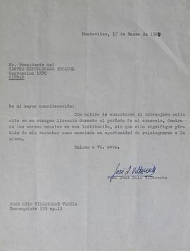 Solicitud de licencia