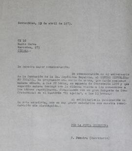 Pedido de difusión acto
