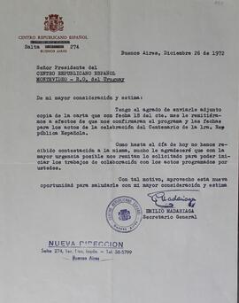 Confirmación fechas y actividades