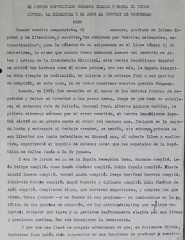 Homenaje a Francisco Contreras