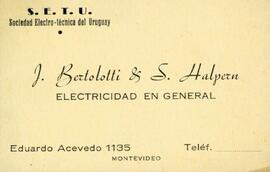 Tarjeta Bertolotti y Halpern