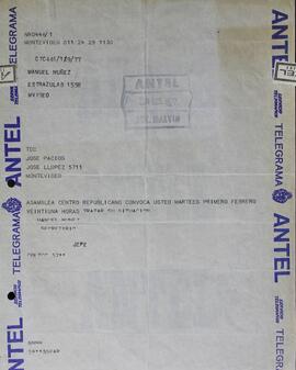 Telegrama de convocatoria