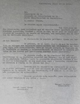 Solicitud a comisión de nomenclatura