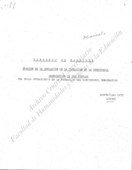 Conciencia democrática en oposición al fascismo