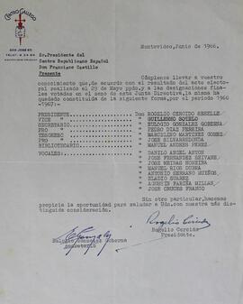 Nuevas autoridades 1966/67