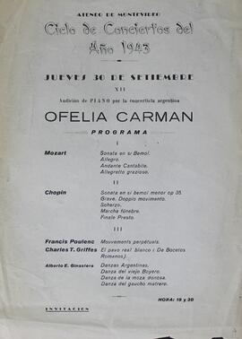Ciclo de conciertos 1943