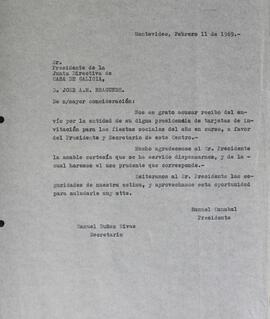 Acuse recibo por fiestas sociales