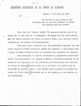 En el aniversario de la muerte de Garibaldi