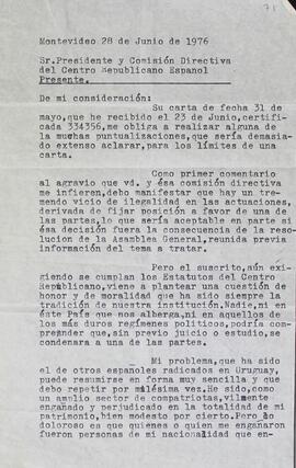 Carta con descargos