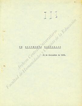 Un documento histórico