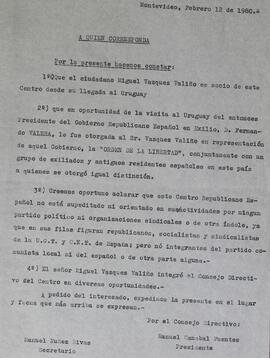 Distinción a Miguel Vázquez Valiño