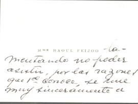 Tarjeta Raúl Feijoó