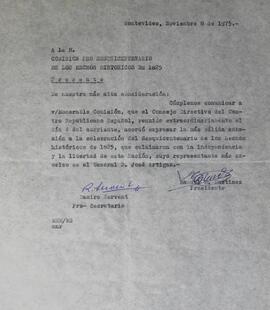 Adhesión a conmemoración