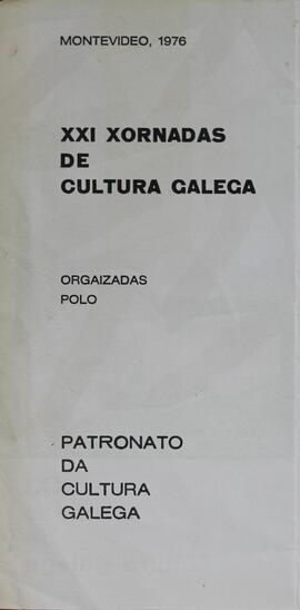 Triptico de jornadas de cultura Galega