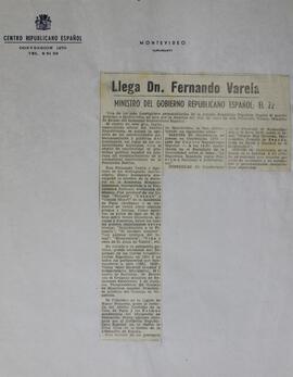 Visita de Fernando Valera