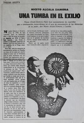 Una tumba en el exilio