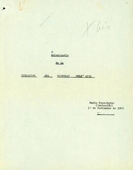 Aniversario de la fundación del Giornale dell'Aria