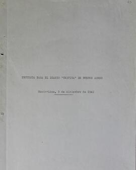 Encuesta para el diario "Crítica"